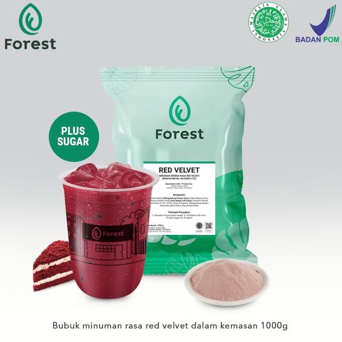 

Spesial Promo/ Bubuk Minuman Red Velvet Powder 1000G Plus Gula - Forest Bubble Drink [Terlaris/Terbaru/Recommended]