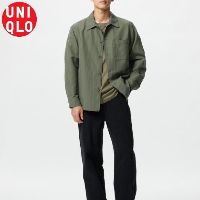 Overshirt Jaket kemeja Luaran Jersey UNIQLO ORIGINAL ASLI