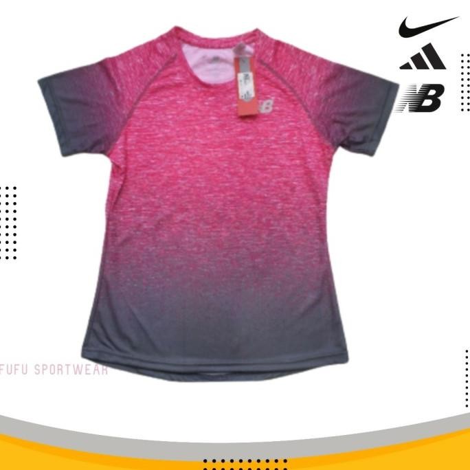 Jual Murah Baju Setelan Sport Wanita Dryfit Senam Lari Gym Motif Nb Ombre Murah Terlaris..
