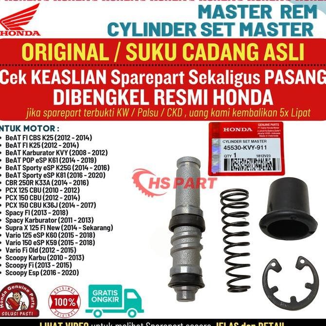 Master Seal Rem Beat Fi Pop Street Karbu Pcx Vario 125 150 Cbr 150 Spacy Scoopy Supra X 125 Original