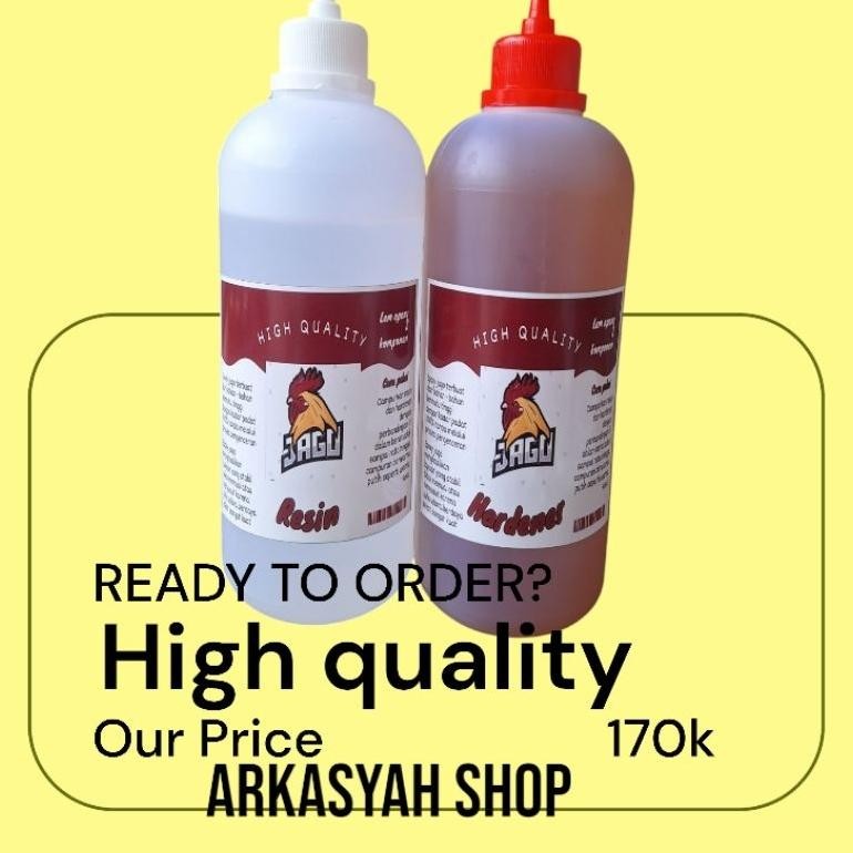 LEM KAYU Daya Rekat Super Kuat JAGO EPOXY Hardener Resin Full 1 Set 2kg (LEM KAYU LEM 2 Komponen LEM