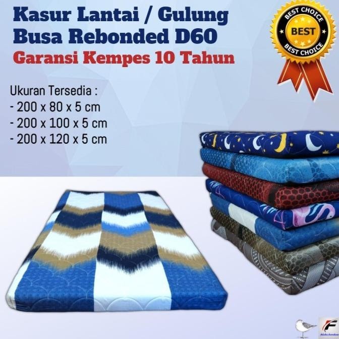Kasur Lantai Rebonded Garansi 10 tahun (Density 60)