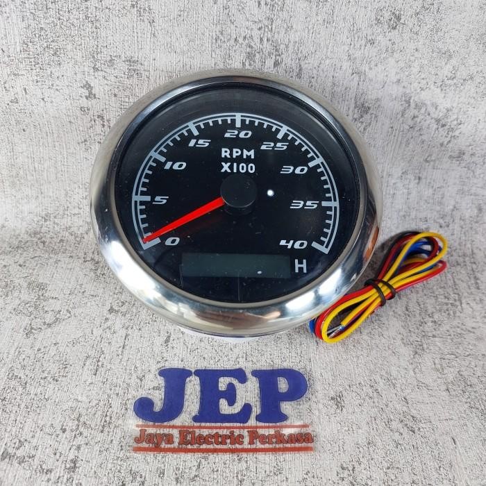 Tachometer Genset Rpm Meter 4000 Rpm 12V / 24V  Tachometer With Hour Meter Vdo / Rpm Meter Mpu Senso