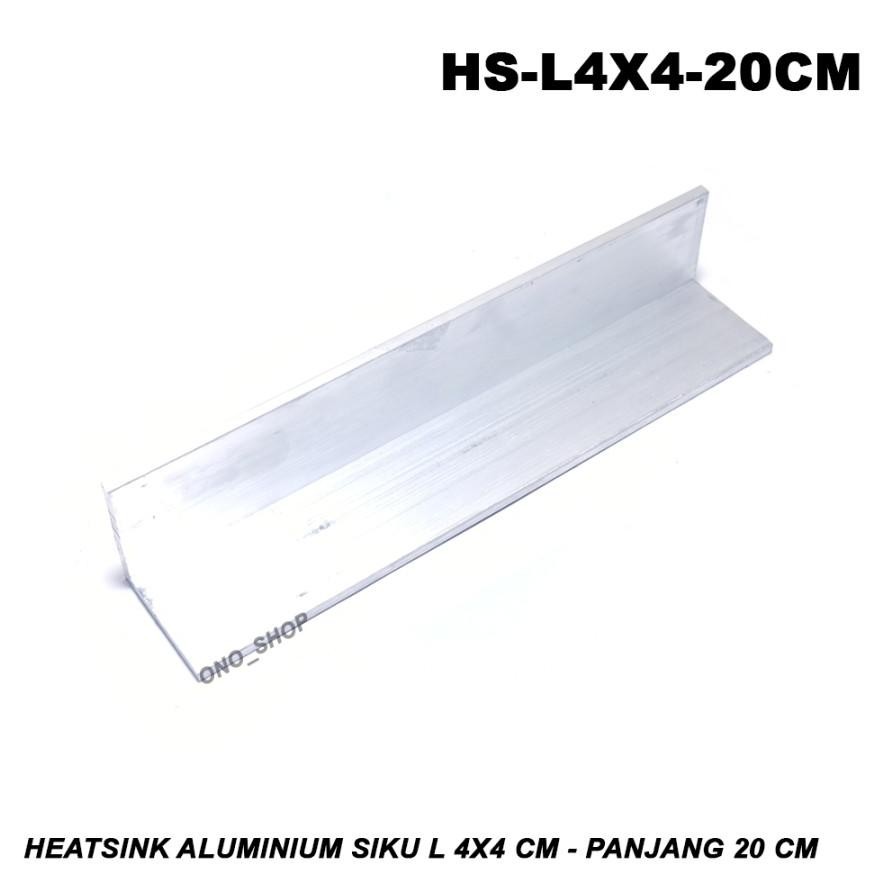 HEATSINK ALUMINIUM SIKU L 4X4 CM - PANJANG 20 CM
