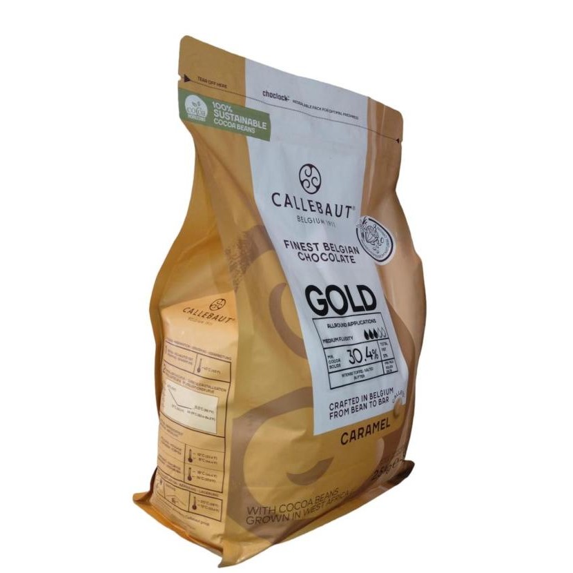 

Promo Callebaut Gold Chocolate Kemasan Repack 500 Gram