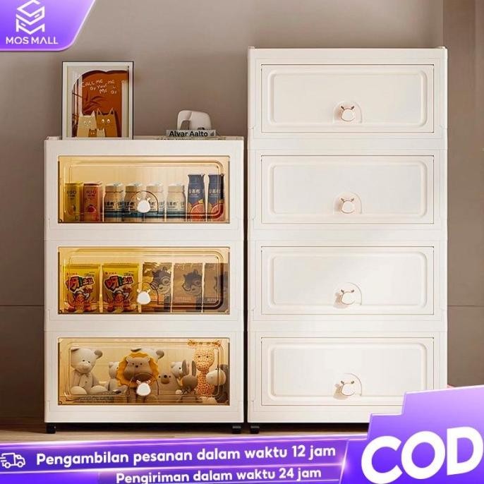 Lemari Plastik Jumbo Napolli Container Box Lipat Murah Polibox Mudah Disimpan Lemari Baju Pakaian Pl