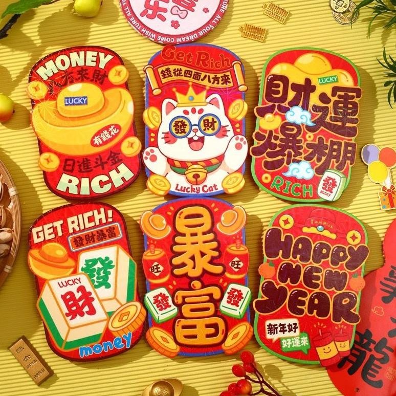 

Angpao Premium 3D Hologram Snake Year 2025 Hongpao Ang Pao Tahun Ular Amplop Red Envelope