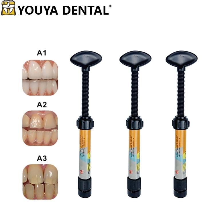 Light-curing Resin Material Microhybrid nanofill composite komposit bahan tambal gigi veneer light c