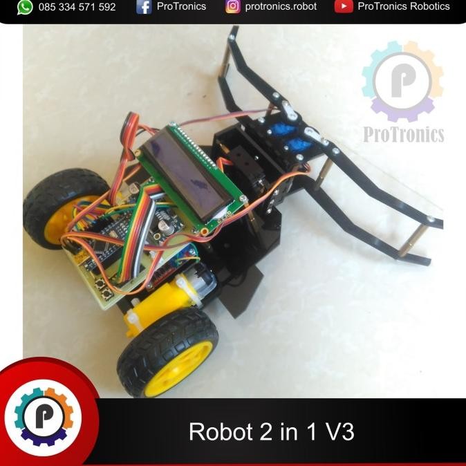 Robot Transporter + Line Follower Micro Arduino V3 Co