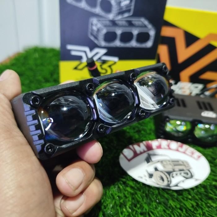 Duromoto X3 / Mini Projie 3 Mata / Lampu Tembak 3 Mata / Lampu Grill 150 Wat / Lampu Tembak Water Pr