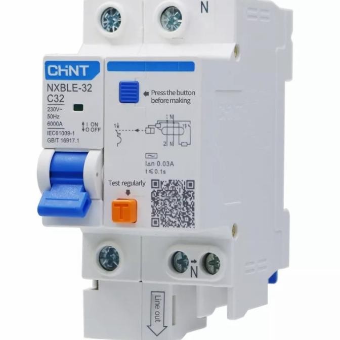 Spesial Alat Proteksi Sengatan Listrik Pln Rcbo Elcb + Mcb 1P+N 10A 30Ma Chint