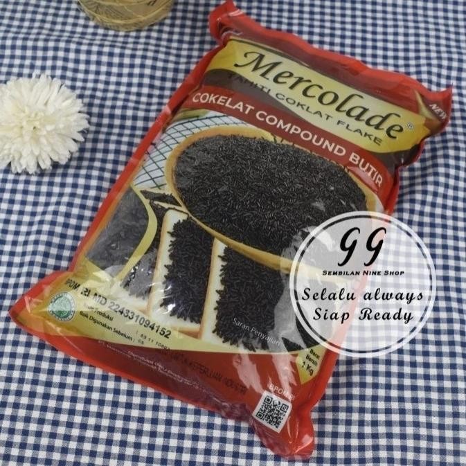 

Promo Mercolade Tahiti Dark Chocolate Flakes 1 Kg Cokelat Flake Kepingan Cok