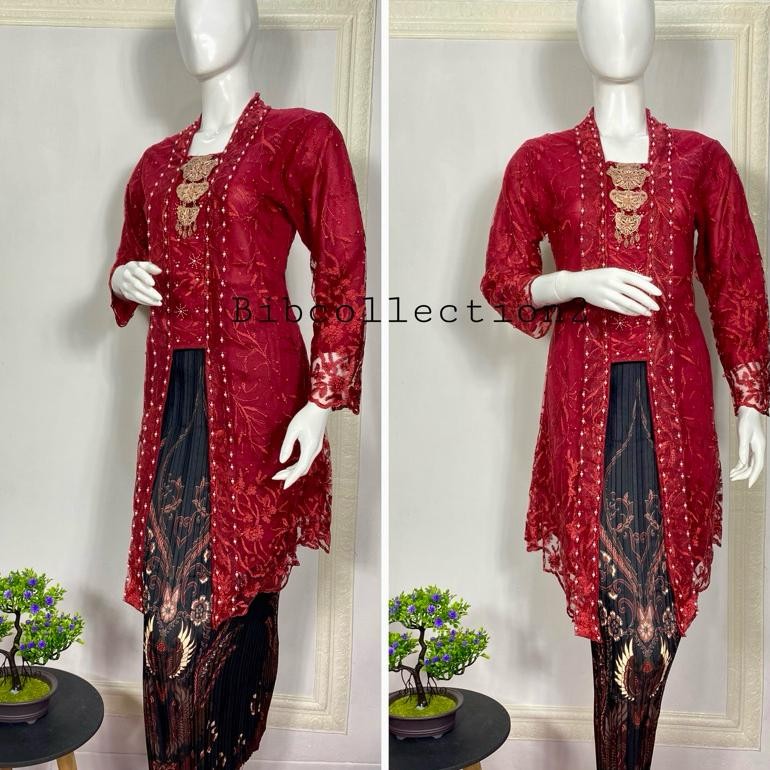 Zx41 Kebaya Modern/Kebaya Tile/Kebaya Kutubaru Payet/Kebaya Hitam Kutubaru/Kebaya Wisuda