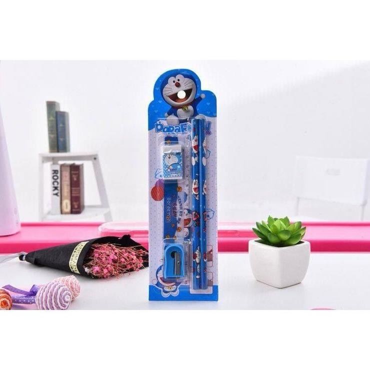 

jg-8 Ok75 Set Alat Tulis Karakter 5in1 Paket Lengkap Alat Tulis Karakter Kartun Lucu Berkualitas Termurah