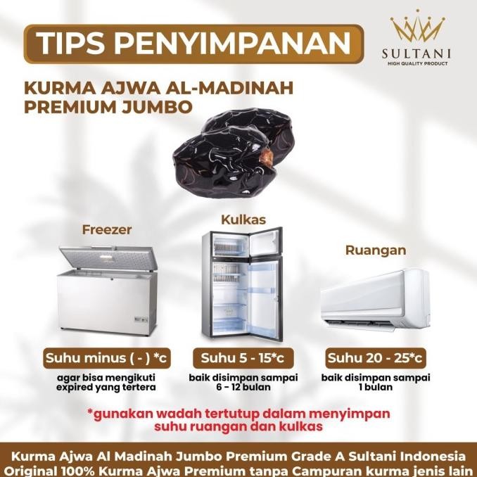 

Murah Kurma Ajwa Al Madinah 250 Gram - Kualitas Jumbo Premium Grade A