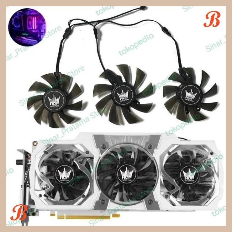 [SRP] Fan kipas Vga Galax GTX 980 ti 970 Hall Of fame v2 HOF 75mm 85mm 4pin