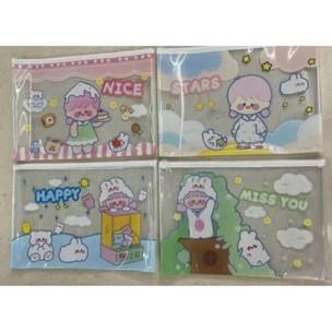 

jy-56 gs-56 TOKOJUJUR Map Dokumen Buku Sleting A4 Kartun dan Pola Warna Warni Folder Plastik Mika Bening Jaring Original Murah