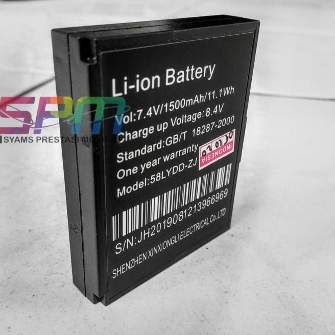 Baru BATERAI ORIGINAL PRINTER BLUETOOTH EPPOS / Zjiang / Taffware 5802