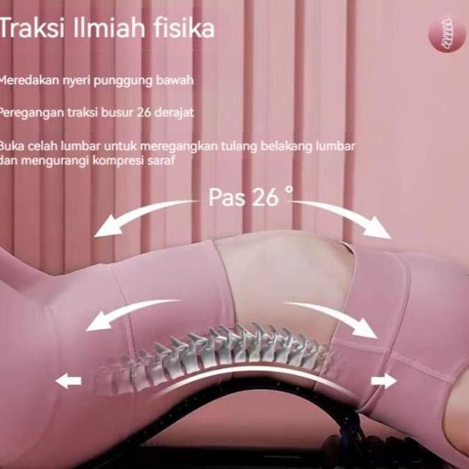 Sandaran terapi sakit pinggang tulang punggung lumbar spinal stretching Alat Terapi Pinggang Punggun
