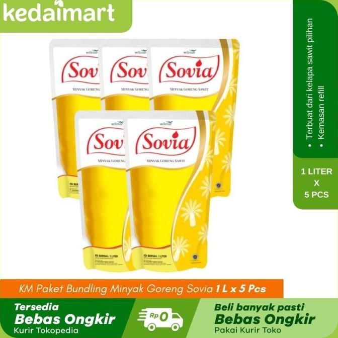 

Sale Km Paket Bundling Minyak Goreng Sovia 1 L X 5 Pcs