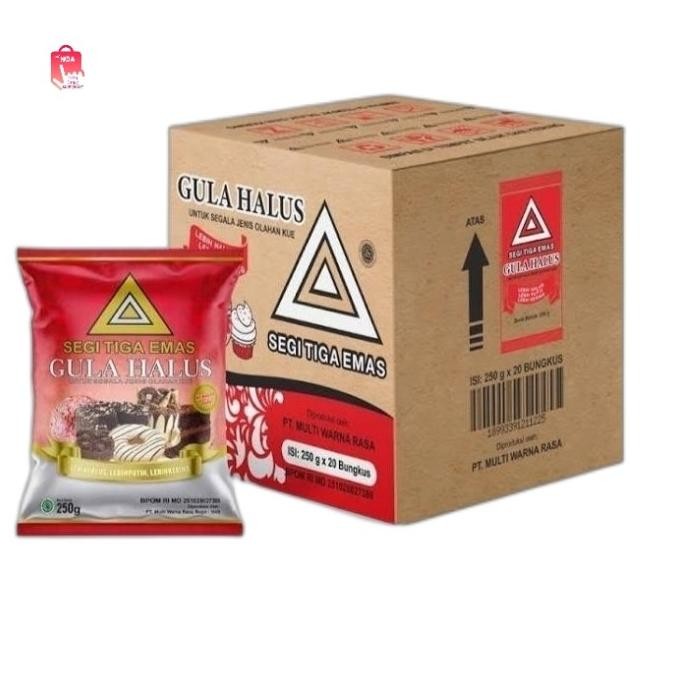 

Grosir Gula Halus Cap Segi Tiga Emas (1 Dus/20 Pcs)