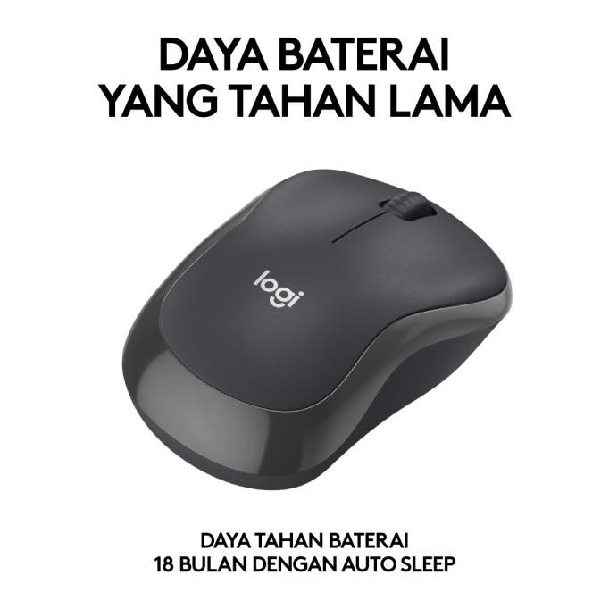 Murah Logitech M241 Mouse Wireless Bluetooth Silent, Ringkas, Portabel, Penelusuran yang Mulus, Daya