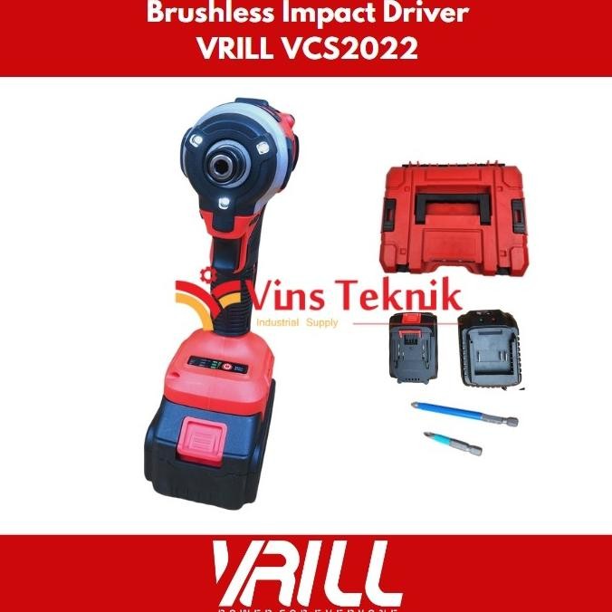 ready  Mesin bor obeng cordless brushless impact screw driver VRILL VCS2022 murah