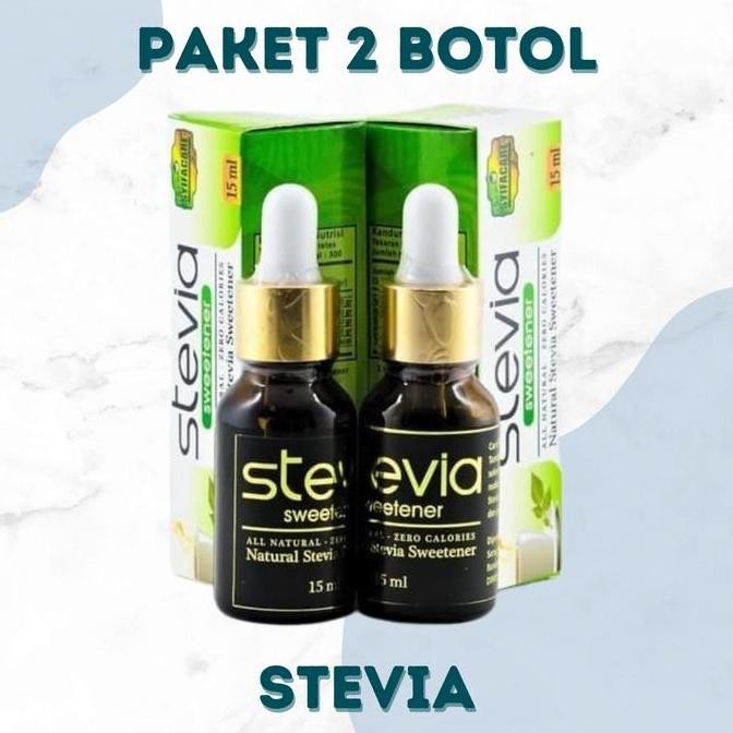 

Promo [ Paket 2 Botol ] Stevia Gula Cair Sugar Herbal Pemanis Alami Manis Food Organik