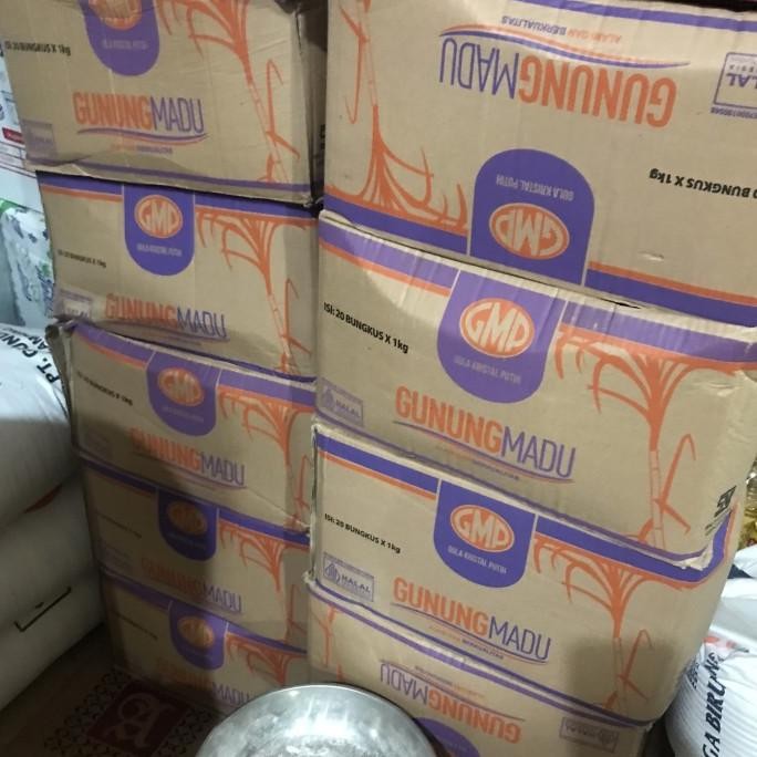

Murah Gula Pasir Gunung Madu Kemasan 1Kg, Gmp 1 Dus Isi 20 Bks