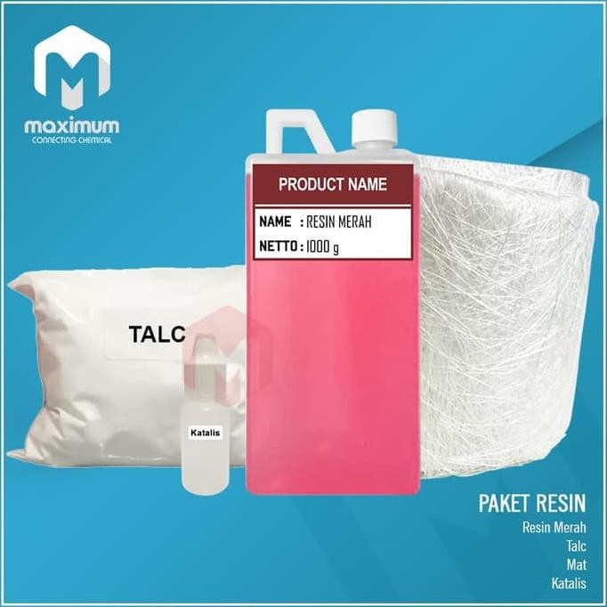 

Promo PAKET RESIN (Resin, katalis, Mat, Talc) gross weight: 3.5kg COD