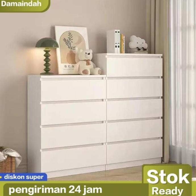 Lemari Kayu Lemari Bayi Laci Susun Lemari Laci Kayu Rak Laci Lemari Serbaguna/ Tempat Penyimpanan Mi