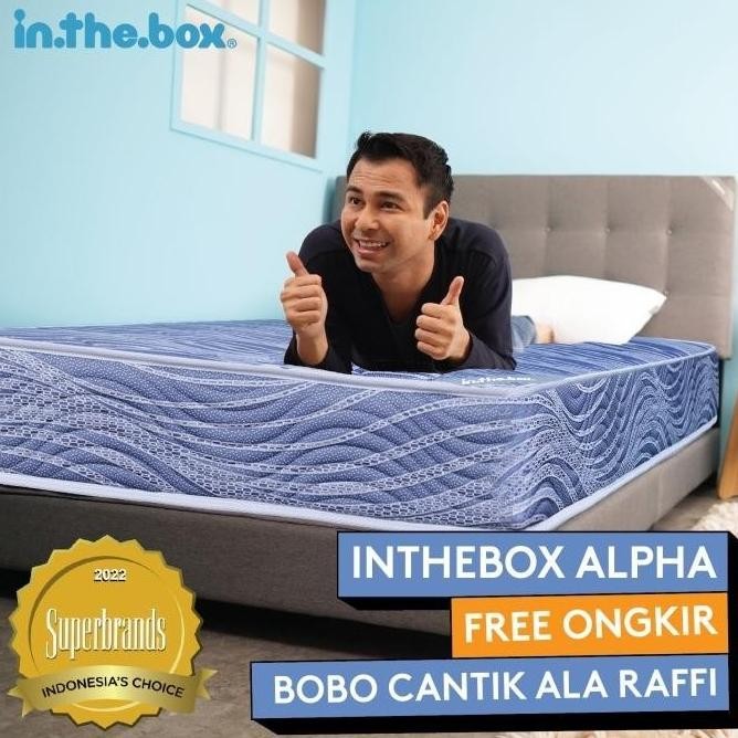 Kasur Spring Bed INTHEBOX Alpha - FREE Bantal