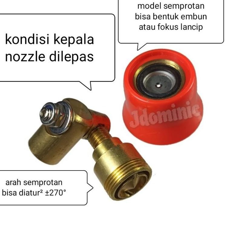 nozzle sprayer - mesin engine semprot hama gendong panggul pikul punggung baterai batere nozel TU26 