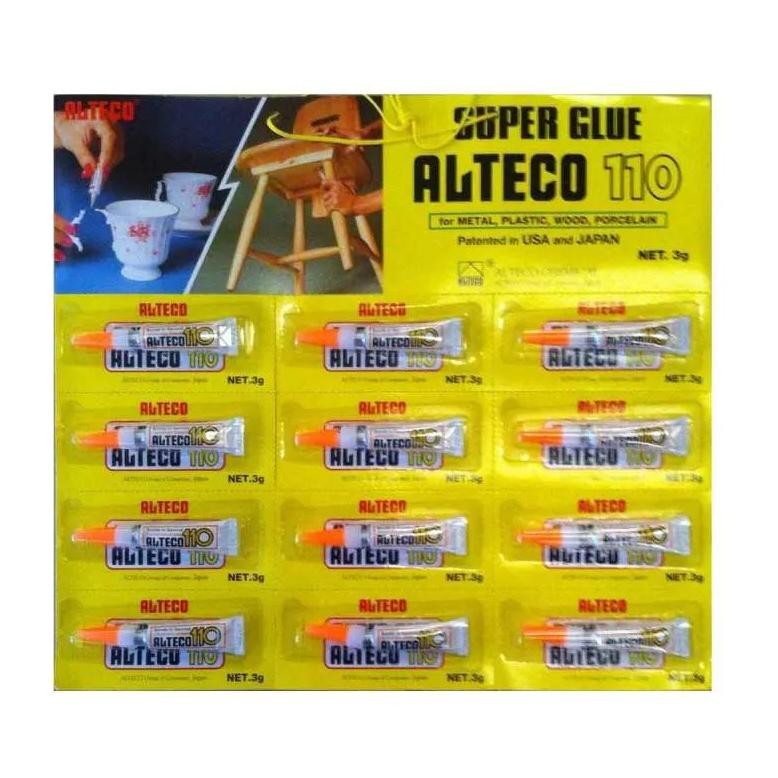 

PER RENTENG LEM ALTECO 110 LEM SUPER GLUE LEM KOREA SERBAGUNA ISI 12PCS