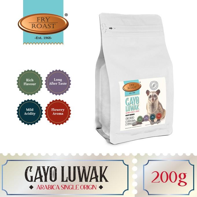 

Kopi Arabika Gayo Luwak Liar 200 Gram Biji Dan Bubuk Original Dan Terlaris