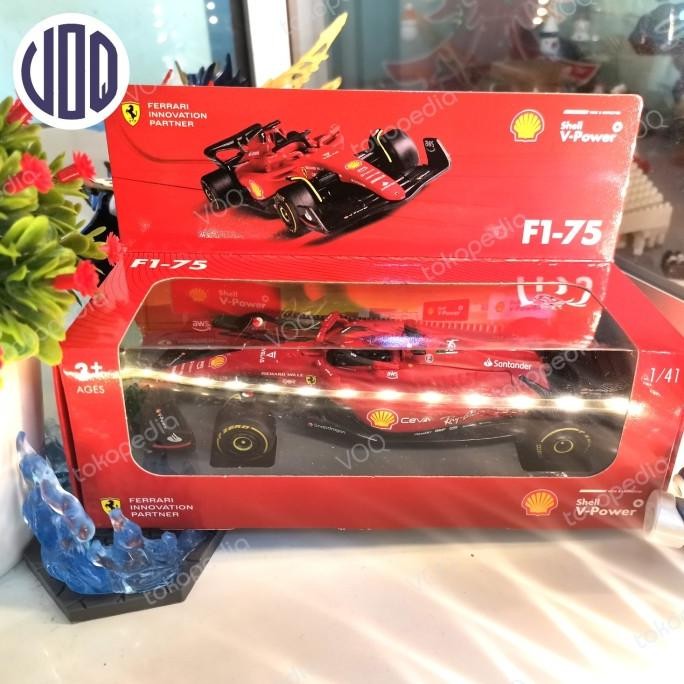 TERSEDIA Ferrari F1-75 Shell Diecast Burago