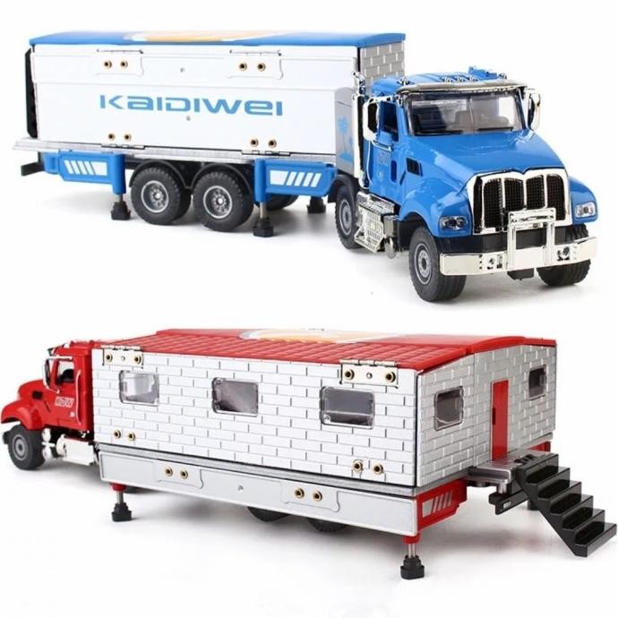 TERSEDIA Diecast Truk KDW Transformation Truck Miniatur Diecast Kaidiwei 1:50