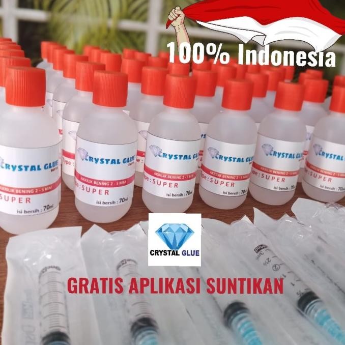 

lem akrilik super / lem acrylic / lem mika / lem crystal glue by Radhiant official