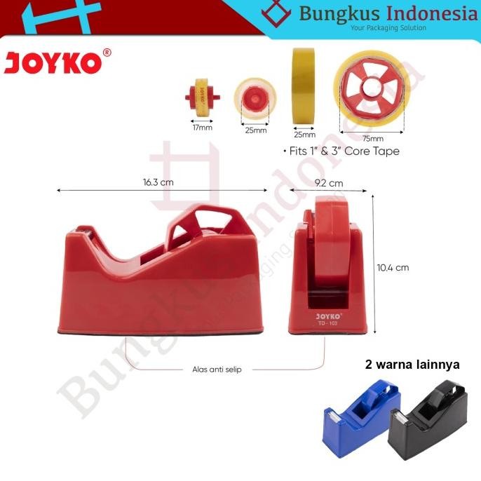 

Tape Dispenser Joyko TD 103 / TD103 / Pemotong / Tempat Lakban Isolasi by Radhiant official