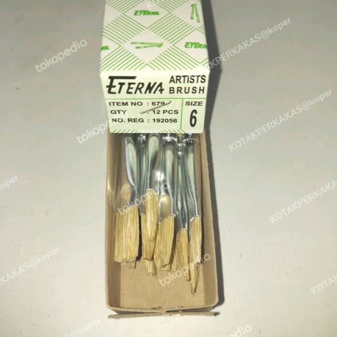 

Kuas Lukis ETERNA nomor 6 per 1 lusin by Radhiant official
