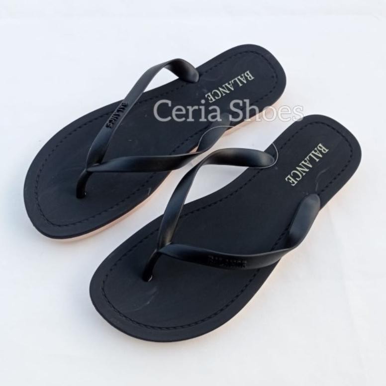 Balance Sandal Jepit Wanita Karet Jelly Polos Import Sendal Teplek Santai Harian Blc-8839 Lula