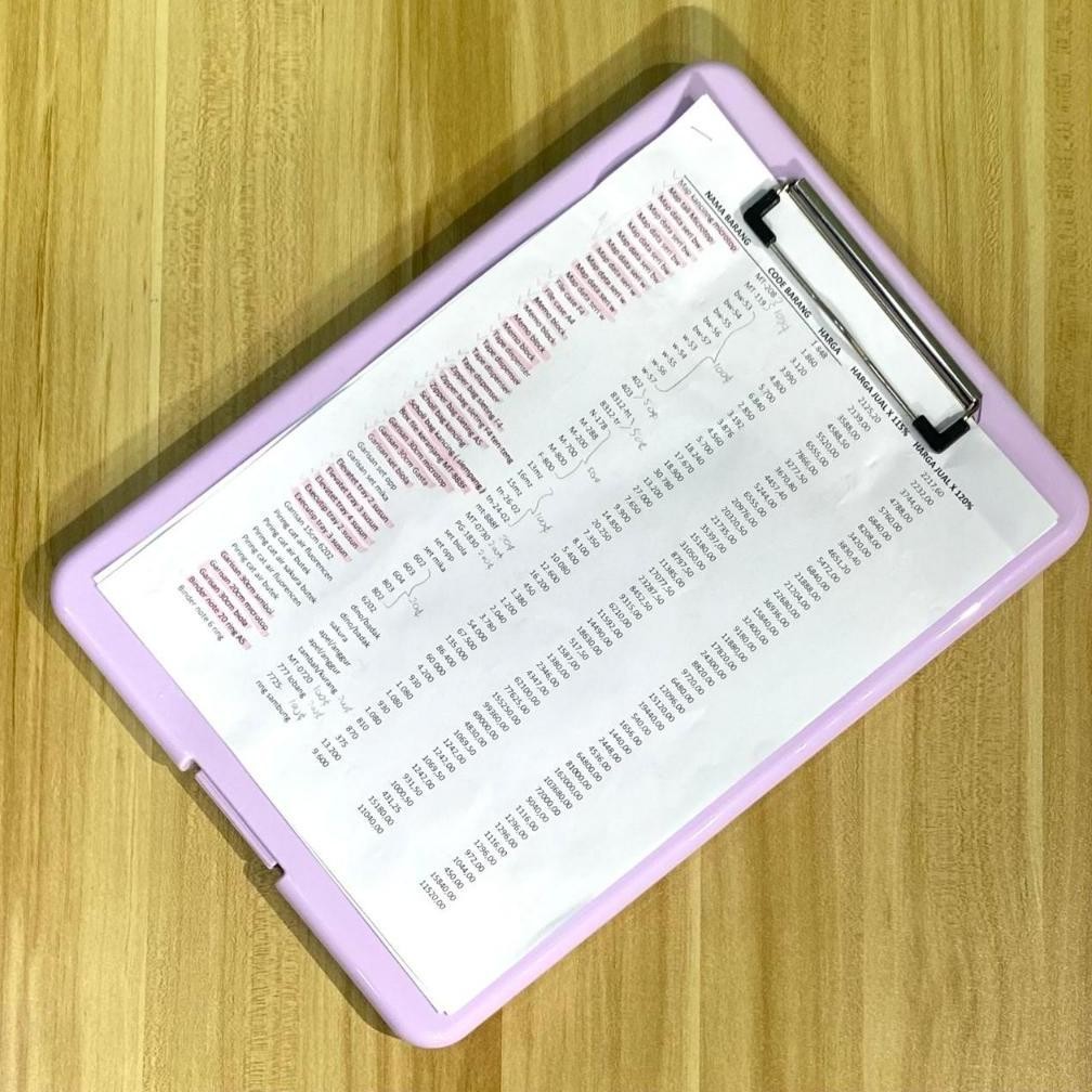 

He13 Hd Clipboard Arsip Dokumen 2In1 + Papan Jalan/Document Keeper/Map Dokument