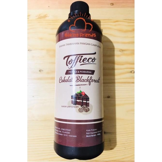 

TERSEDIA Toffieco Pasta Chocolate Blackforest / Perisa Cokelat Blackforest 1Kg