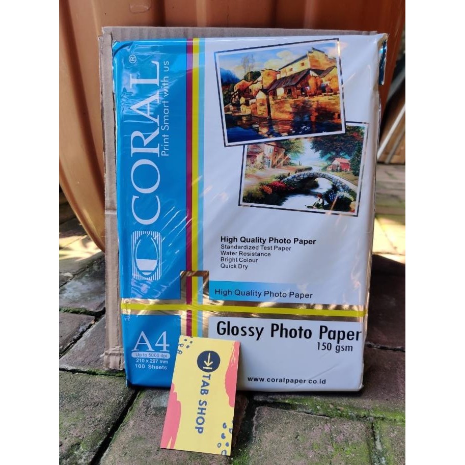 

Coral Glossy Photopaper A4 150 Gsm 100 Sheets Promo