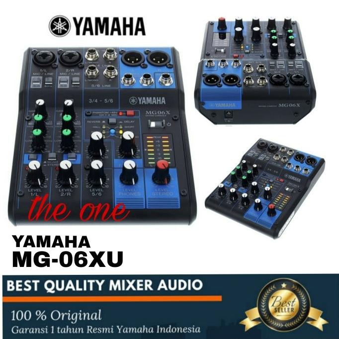 Baru MIXER YAMAHA MG 06X ORIGINAL / MIXER AUDIO YAMAHA MG06X 6 CHANNEL