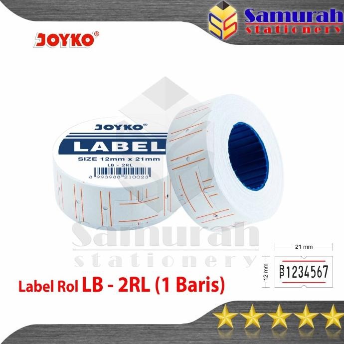 

Kertas Label Rol LB-2RL Joyko 1 Baris / Price Label MX 5500m 1 Line by Radhiant official