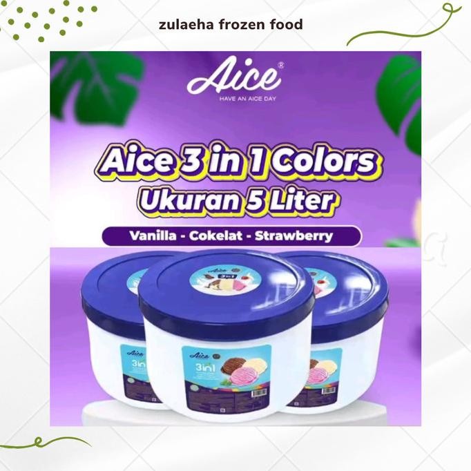 

Promo Ice Cream Aice 5 Liter Es Krim Aice 3In1 Ukuran 5 Liter