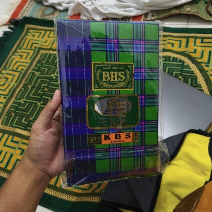 Terlaris Sarung Bhs Kbs  Original Hijau Kotak