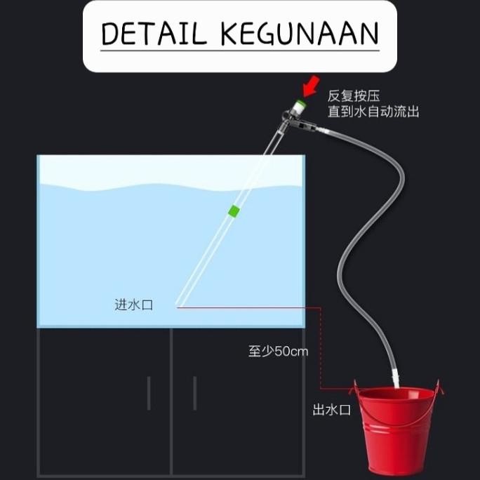 ALAT SIFON PASIR AQUARIUM AQUASCAPE ALAT SIPON AQUARIUM