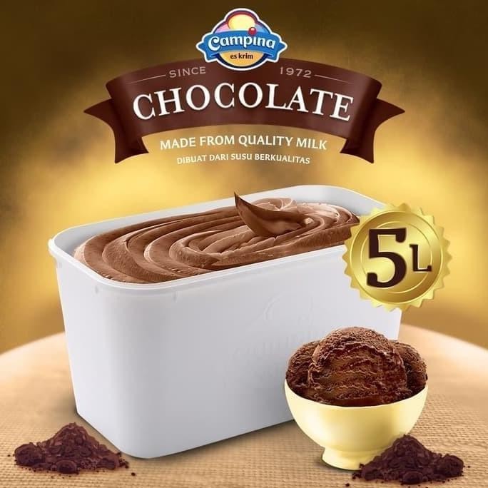

Sale Ice Cream Coklat 5 Liter Campina